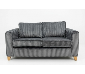 Palma Medium Sofa – Costa Brava Charcoal Striped Faux Fur Fabric