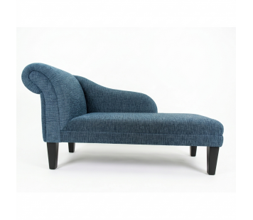 52" Medium Chaise Longue in Napoli Tranquil Weave Fabric