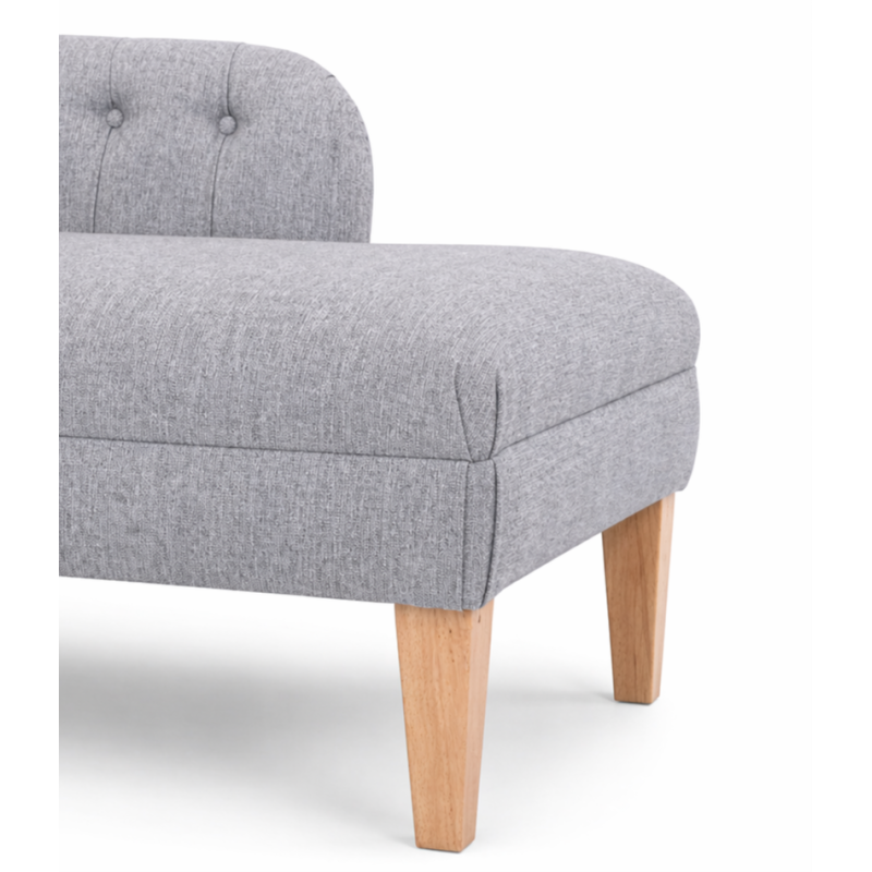60" Large Deep Buttoned Chaise Longue - leg