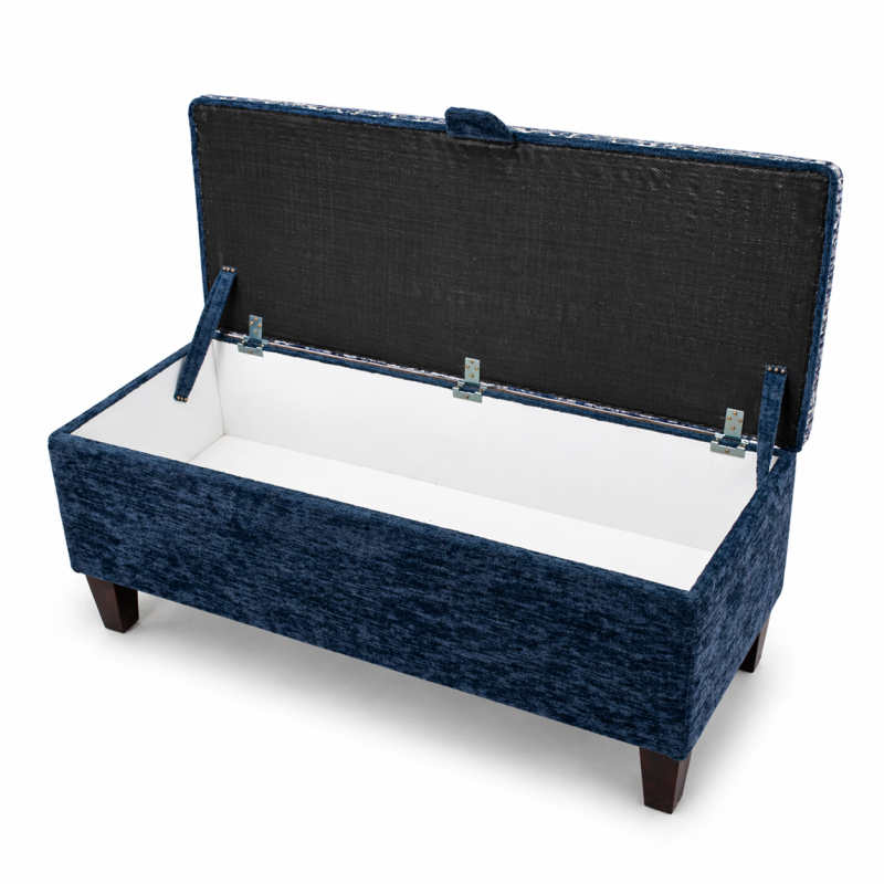 Clearance Storage Bench Stool - Opened