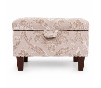 Clearance Storage Ottoman in a Premium Chenille Fabric