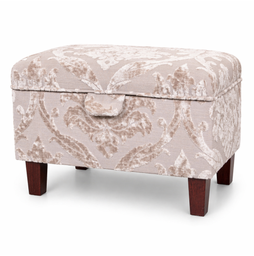 Clearance Storage Ottoman in a Premium Chenille Fabric