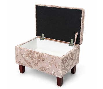 Clearance Storage Ottoman in a Premium Chenille Fabric