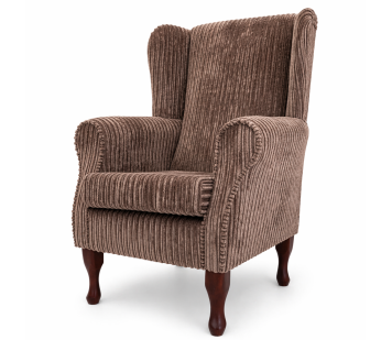 Clearance Standard Wingback Westoe Chair in Brown Jumbo Cord