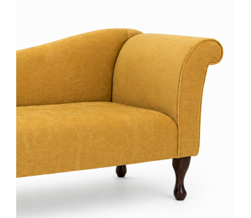 Clearance Chaise Sofa in a Pimlico Crush Corn Fabric