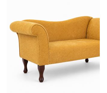 Clearance Chaise Sofa in a Pimlico Crush Corn Fabric