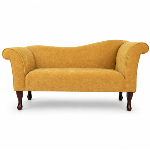 Clearance Chaise Sofa in a Pimlico Crush Corn Fabric