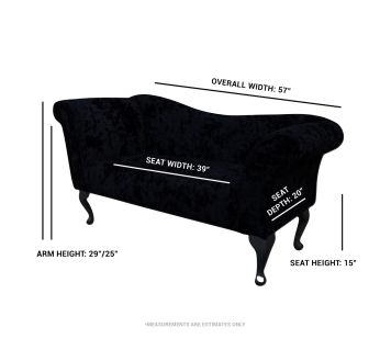 Clearance Chaise Sofa in a Pimlico Crush Corn Fabric