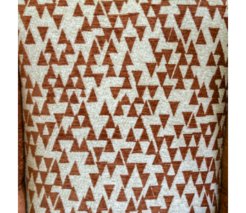 Clearance Standard Wingback Chair in a Combination Orange Padar & Celadon Fabrics