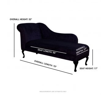 70" Large Chaise Longue in Fryetts Safari Natural Fabric