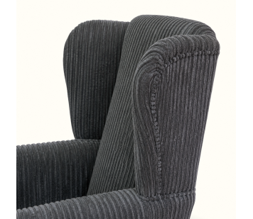 Clearance Standard Wingback Westoe Chair in Grey Jumbo Cord