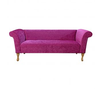 Clearance Compact 3 Seater Sofa in Carlton Fuchsia Fabric