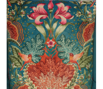 Clearance Standard Wingback Chair in Teal Babooshka & Monaco Fabrics