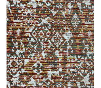 Clearance 52" Medium Chaise Longue in Lusaka Damask Motif Fabric