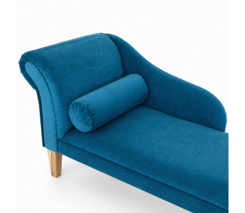 Medium Chaise Longue in a Destino Teal Easyclean Velvet