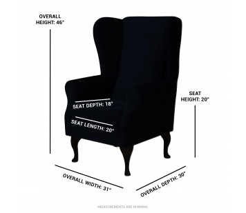 Large High Back Chair in Camden Floral Pearl Fabric