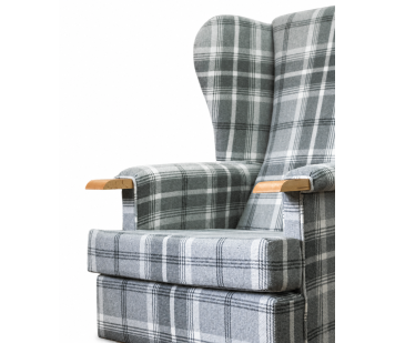 Luxe Kensington Orthopaedic Armchair in Balmoral Dove Grey Fabric