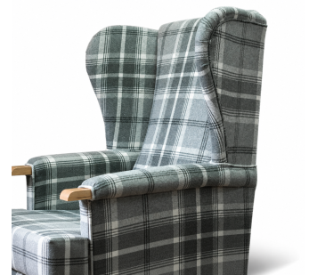 Luxe Kensington Orthopaedic Armchair in Balmoral Dove Grey Fabric