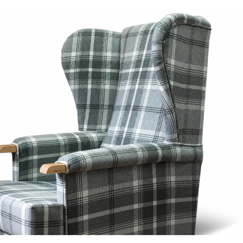 Kensington Orthopaedic Armchair in Balmoral Dove Grey Fabric Kensington Orthopaedic Armchair in Balmoral Dove Grey Fabric