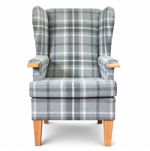 Luxe Kensington Orthopaedic Armchair in Balmoral Dove Grey Fabric