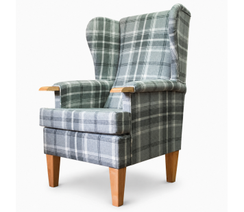 Luxe Kensington Orthopaedic Armchair in Balmoral Dove Grey Fabric