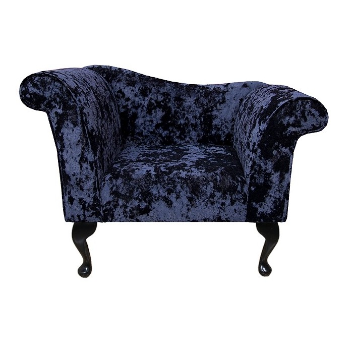 Designer Chaise Chair in a Lustro Night Fabric - LUS1324