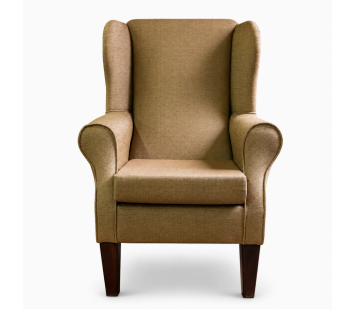 Standard Wingback Westoe Chair in Gold Colour Linen Fabric