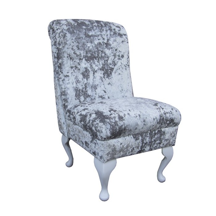Bedroom Chair in a Lustro Argent Chenille Fabric - LUS1315