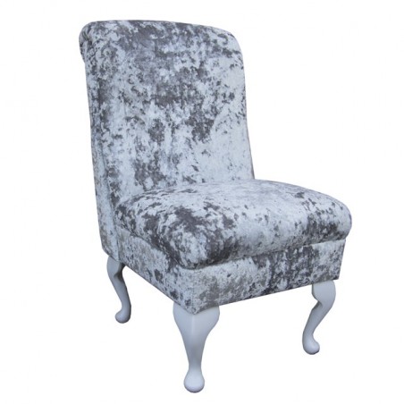 Bedroom Chair in a Lustro Argent Chenille Fabric - LUS1315