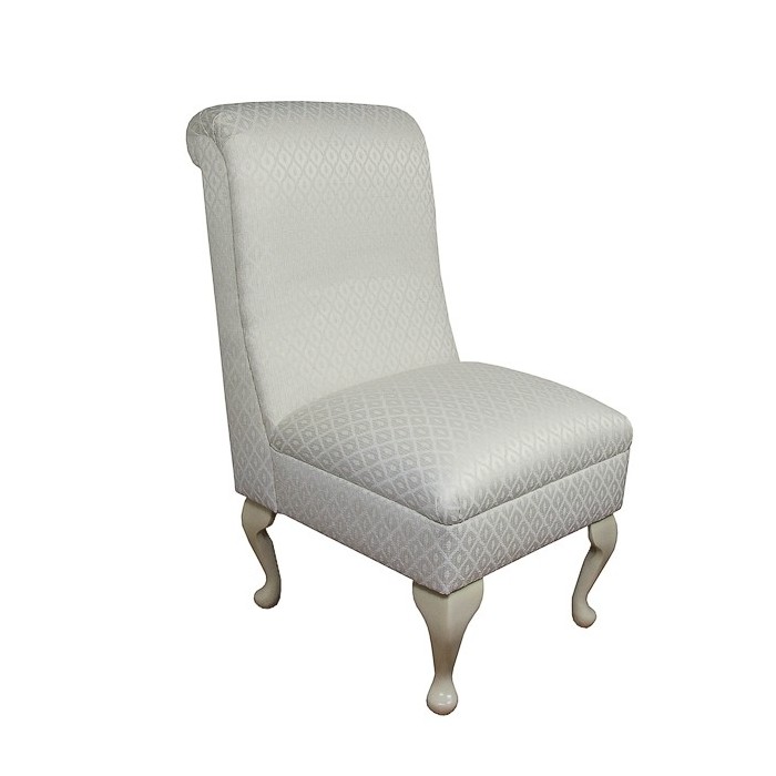 Bedroom Chair in an Oyster Diamond Chenille Fabric -17084