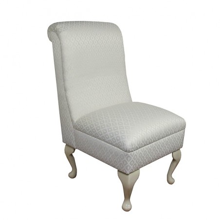 Bedroom Chair in an Oyster Diamond Chenille Fabric -17084