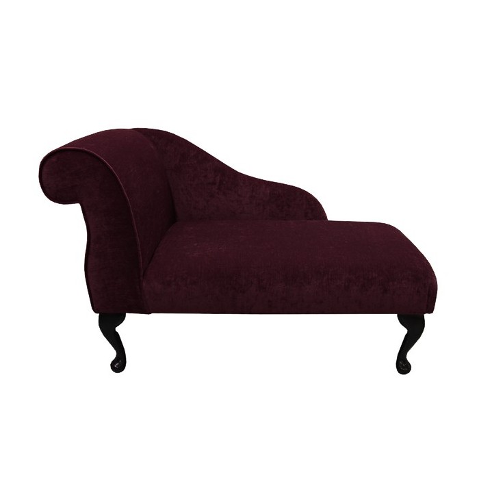 41" Mini Chaise Longue in a Damson Pimlico Fabric - 16018