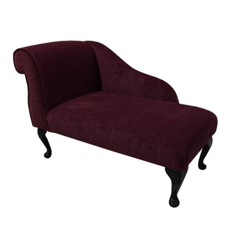 41" Mini Chaise Longue in a Damson Pimlico Fabric - 16018