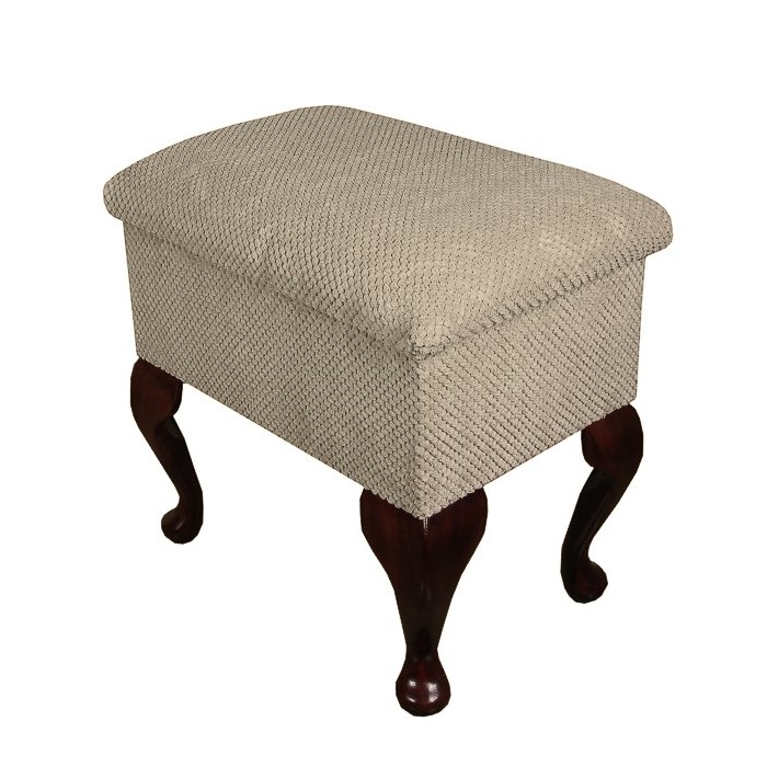 Small Dressing Table Stool in a Dimble Stable Fabric - 16133