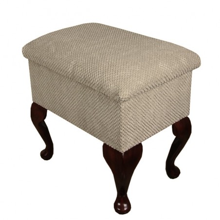 Small Dressing Table Stool in a Dimble Stable Fabric - 16133