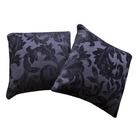 Scatter Cushion in a Deep Purple Fortuna Floral Fabric - FORT105