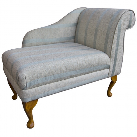 36" Compact Chaise in a Conway Duck Egg Blue Fabric - 13114