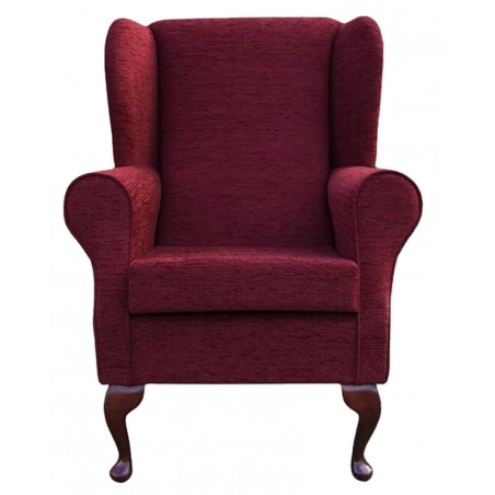 Westoe Chair in a Portobello Boucle Claret Fabric - 12032