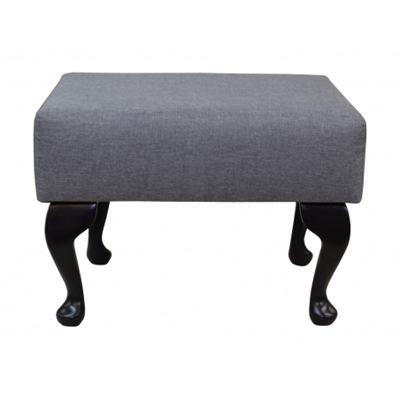 Small Footstool in a Grey Sawana Fabric