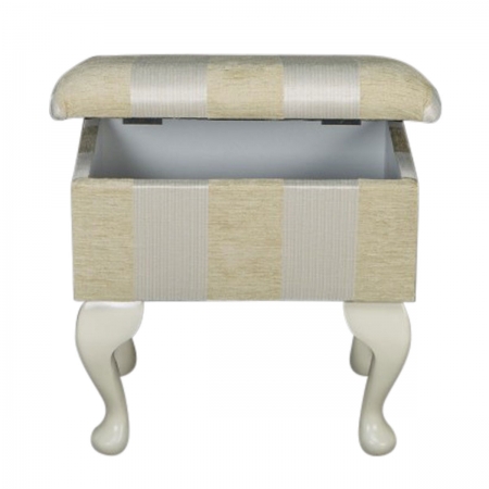 gold dressing table stool