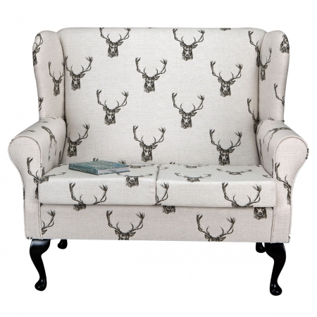 2 Seater Westoe Sofa in a Stag Print Fabric