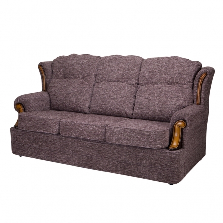 3 Seater Verona Sofa in a Cromwell Plum Fabric