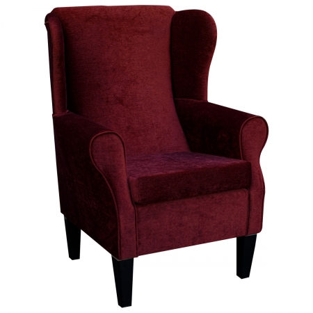 Medium Wingback Fireside Westoe Chair in a Shiraz Velluto Fabric