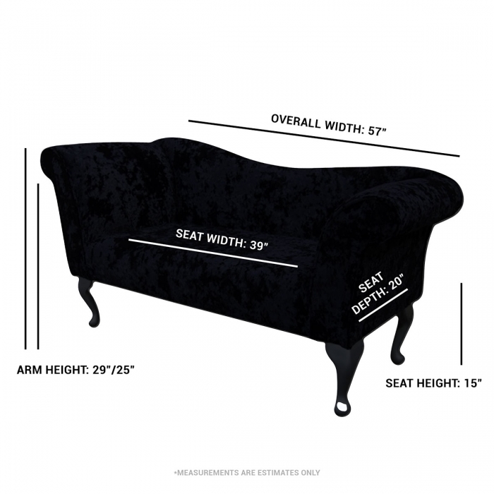 blue chaise sofa dimensions