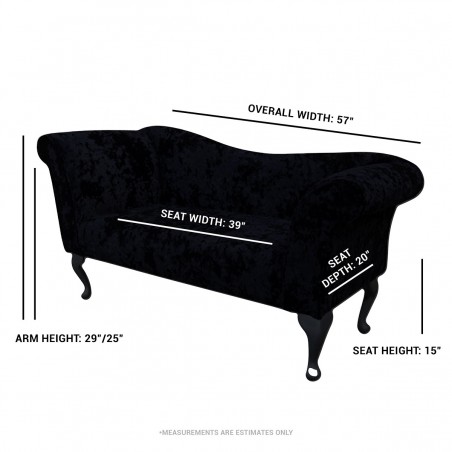 blue chaise sofa dimensions