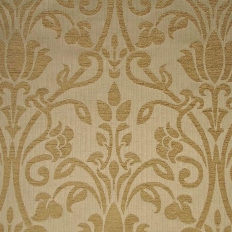 Woburn Medallion Gold Floral cushion Fabric