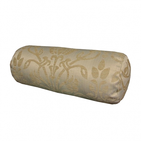 Bolster Cushion in a Woburn Medallion Gold Floral Fabric