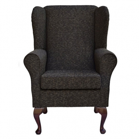 Standard Wingback Fireside Westoe Chair in a Hendon Chocolate Weave Fabric