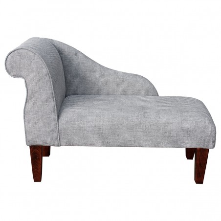 light grey mini chaise lounge