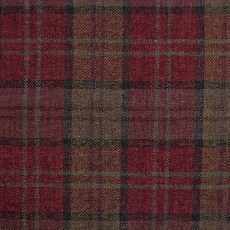 red tartan for footstool